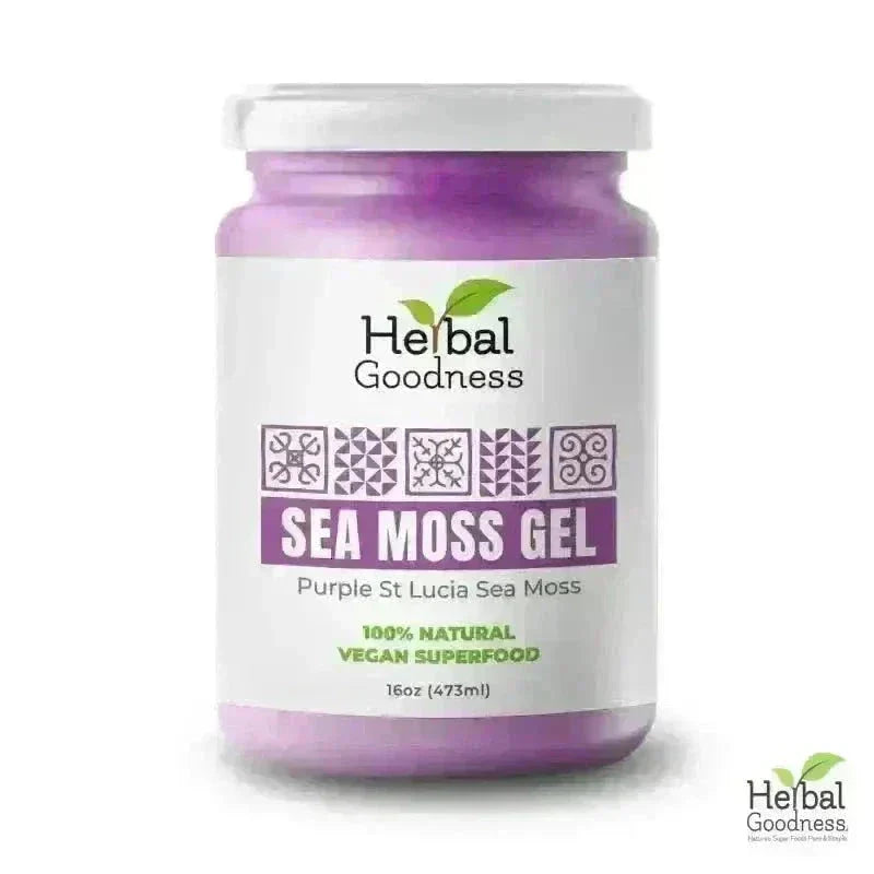 Sea Moss Gel 16 oz – Nutrient-Rich Superfood - IN-STORE PICK UP ONLY Gels Herbal Goodness Unit (In Store) Purple 