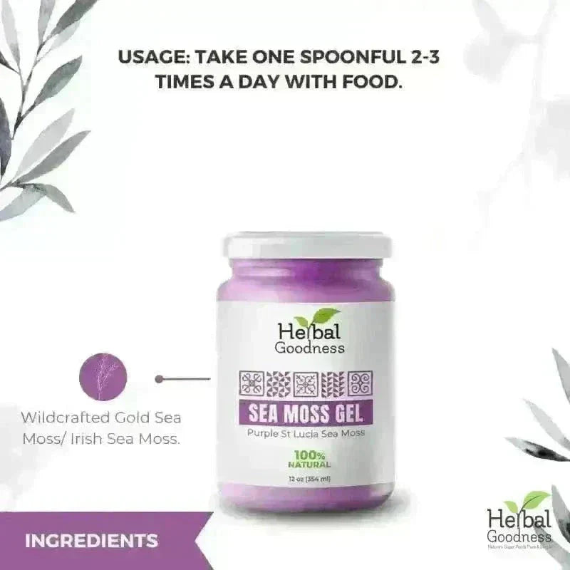 Sea Moss Gel 16 oz – Nutrient-Rich Superfood - IN-STORE PICK UP ONLY Gels Herbal Goodness 