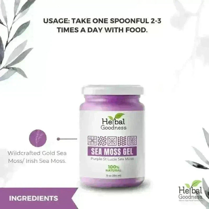 Sea Moss Gel 16 oz – Nutrient-Rich Superfood - IN-STORE PICK UP ONLY Gels Herbal Goodness 