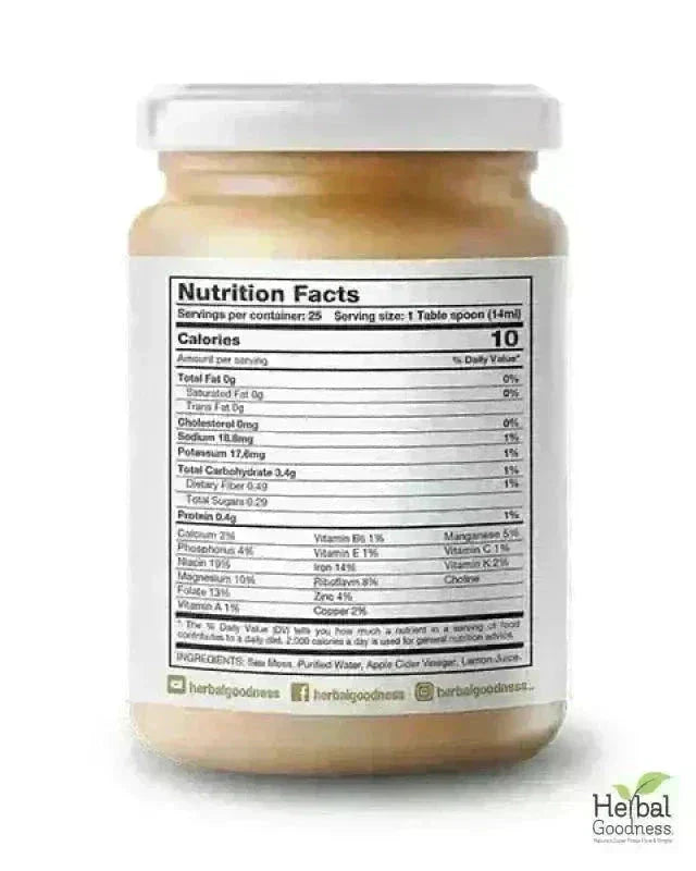 Sea Moss Gel 16 oz – Nutrient-Rich Superfood - IN-STORE PICK UP ONLY Gels Herbal Goodness 
