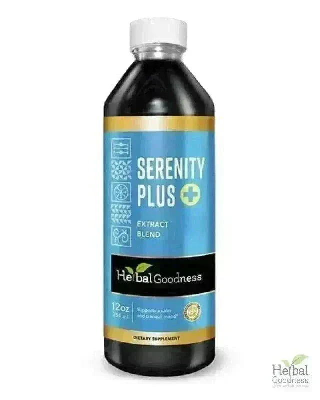 Serenity Plus - 1oz 15X Liquid Extract - Mood Support Liquid Extract Herbal Goodness 12 oz 