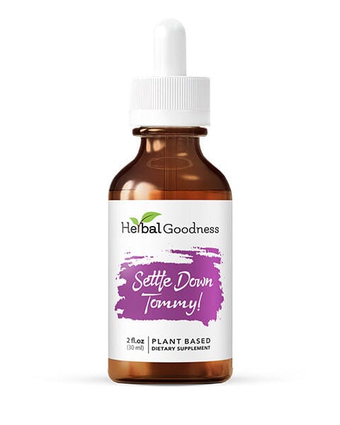 Settle Down Tommy 2fl.oz - Plant Based - Dietary Supplement,  Promotes a Balanced Gut - Herbal Goodness - Herbal Goodness