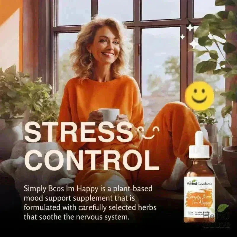 Simply Bcos Im Happy - 2fl.oz - Mood & Zen Liquid Extract Herbal Goodness 
