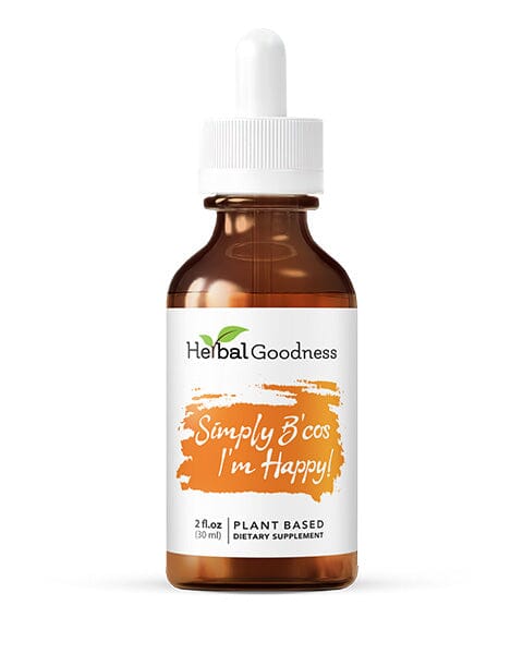 Simply Bcos Im Happy 2fl.oz - Plant Based - Dietary Supplement, Calms mind - Herbal Goodness - Herbal Goodness
