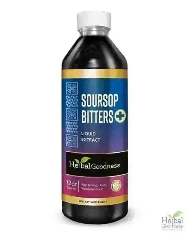 Soursop Bitters - 15X Liquid Extract - Detox & Cell Renew Liquid Extract Herbal Goodness 12 oz 