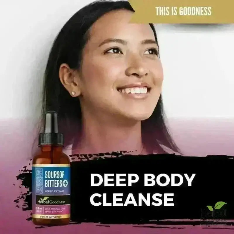Soursop Bitters - 15X Liquid Extract - Detox &amp; Cell Renew Liquid Extract Herbal Goodness 