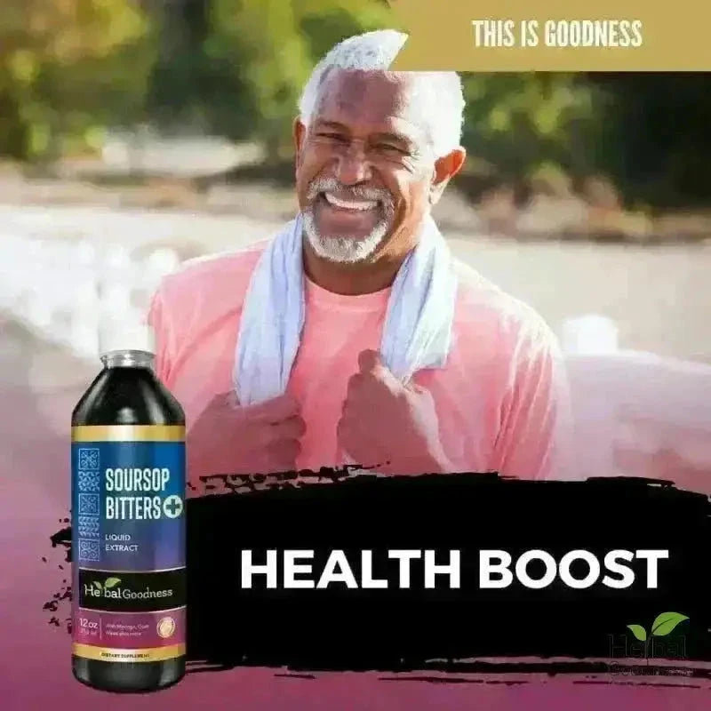 Soursop Bitters 15X Liquid Extract – Organic Soursop Leaf Detox & Wellness Support Liquid Extract Herbal Goodness 