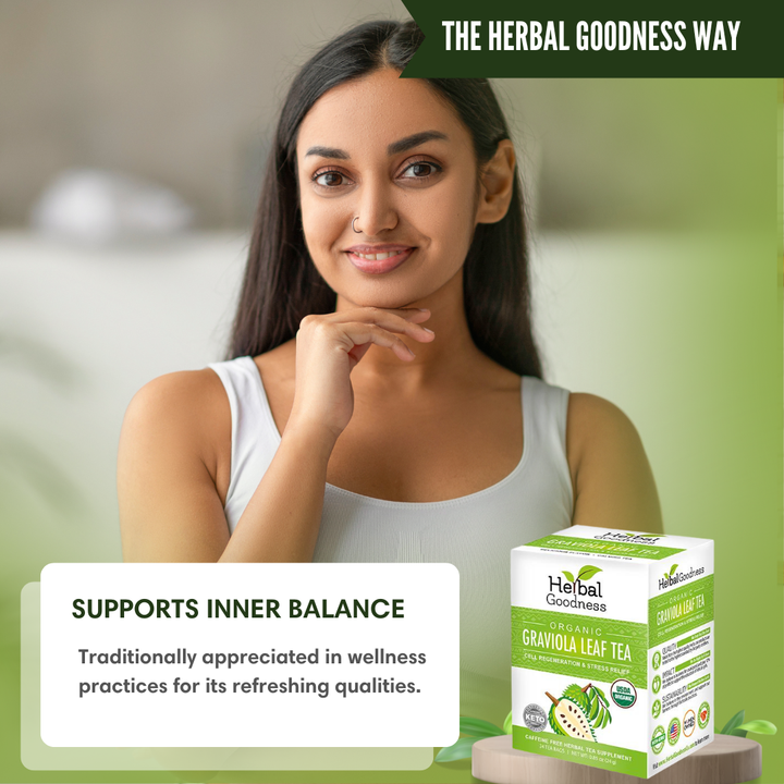 Graviola Leaf Tea - Organic 24/2g - Cell Immunity - Herbal Goodness Buy Tea & Infusions