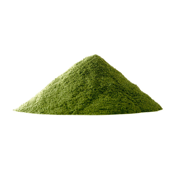 Finely ground green powder for premium quality SuperGreen Powders supporting immune health