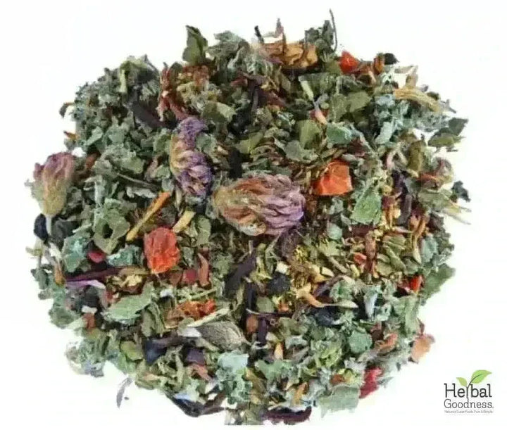 Wellness Tea Blends – 4oz Organic Premium Herbal Infusions Bulk Herb Herbal Goodness 