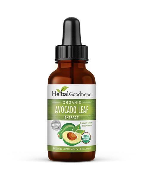 Avocado Leaf Extract - Organic - Liquid - Bone health & Immune support - Herbal Goodness - Herbal Goodness