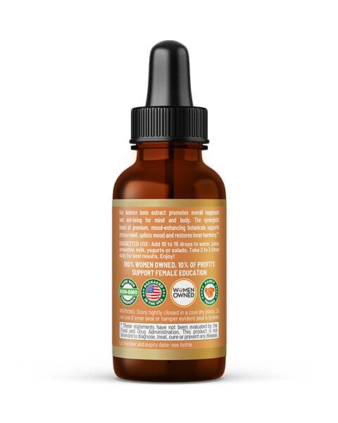 Balance Boss Plus - Liquid 12oz - Happy Mood Support - Herbal Goodness Liquid Extract Herbal Goodness 