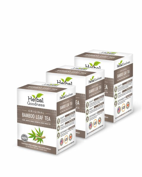 Bamboo Leaf Tea - 24/1.5g - Bone, Hair, Skin & Nails - Herbal Goodness Tea & Infusions Herbal Goodness Buy 3 - 5% Off 