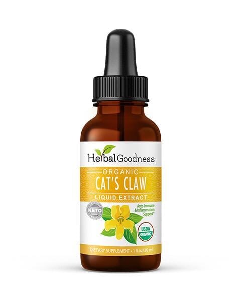 Cat's Claw Extract - Organic Liquid - Joint and Bone Support - Herbal Goodness - Herbal Goodness