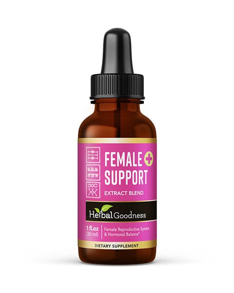Female Support - Liquid Tincture - PMS & Hormonal Support, Female Health - Herbal Goodness - Herbal Goodness