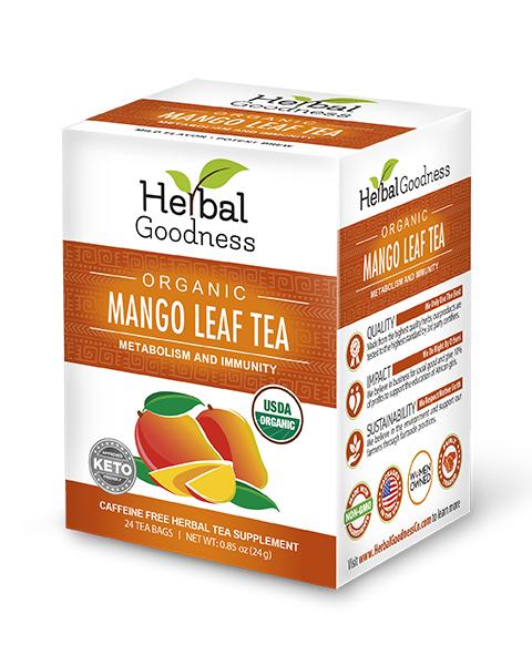 Mango Leaf Tea - Organic 24/2g - Metabolism & Immunity - Herbal Goodness - Herbal Goodness