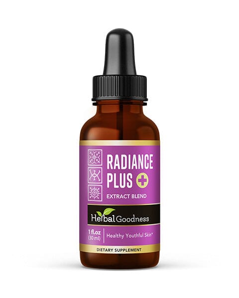 Radiance Boost Extract Blend - 12oz Liquid - Natural, Non-GMO - Glow, Radiant Skin, Supple Skin - Herbal Goodness Liquid Extract Herbal Goodness 1oz 